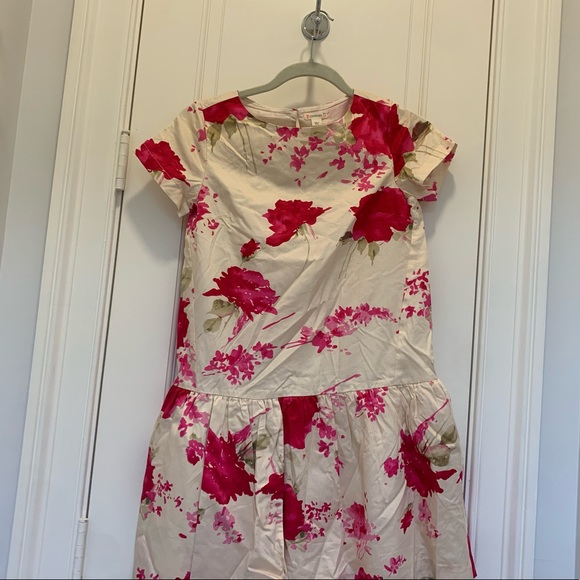 🌟HOST PICK🌟 BNWT CREWCUTS/JCREW GIRLS FLORAL FANCY DROP WAIST FORMAL DRESS💕12 - Picture 10 of 10